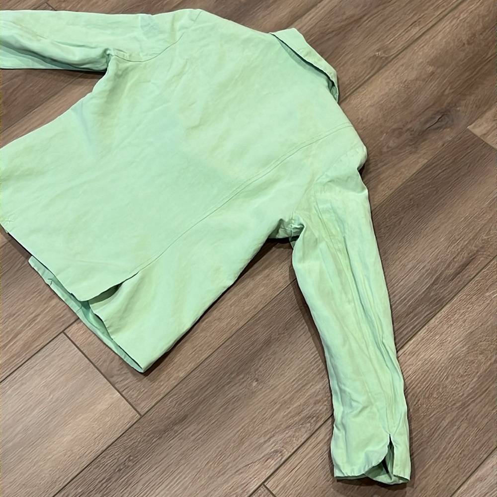 Coldwater Creek Seafoam Green Business Jacket Petite Small Office - Picture 10 of 11